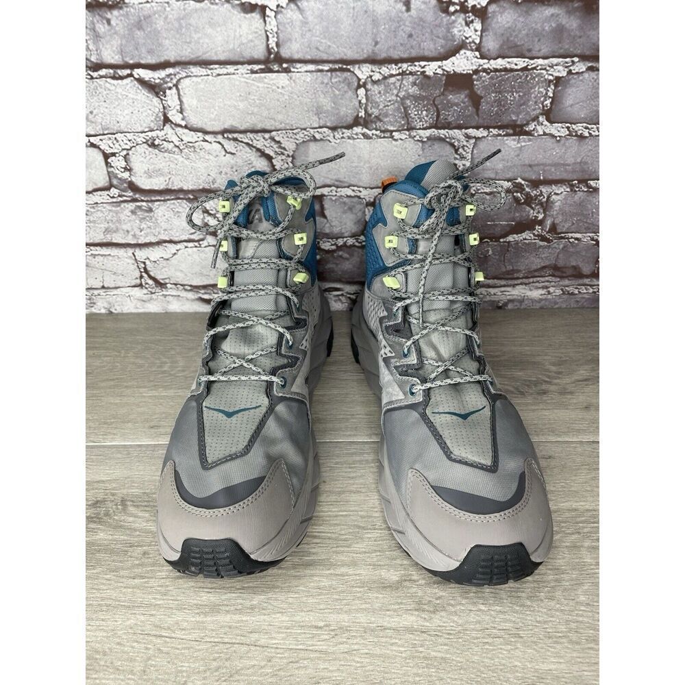 Hoka One One Anacapa Mid GTX Sharkskin Blue Hiking Boots Men 13M 1122018-SBCRL